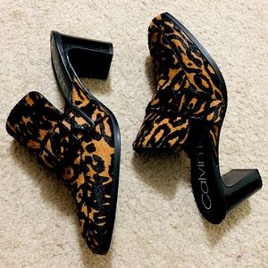 Calvin Klein Dacy Block-Heel Mules